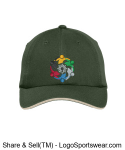 Embroidered COF Cap - Port Authority Dry Zone Design Zoom
