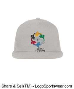 Men's embroidered COF hat gray Design Zoom