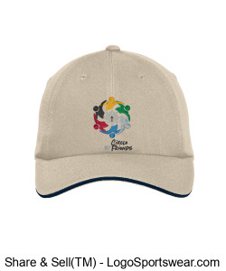 Embroidered COF Cap - Port Authority Dry Zone Design Zoom