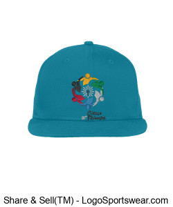 Men's COF Hat Teal Design Zoom